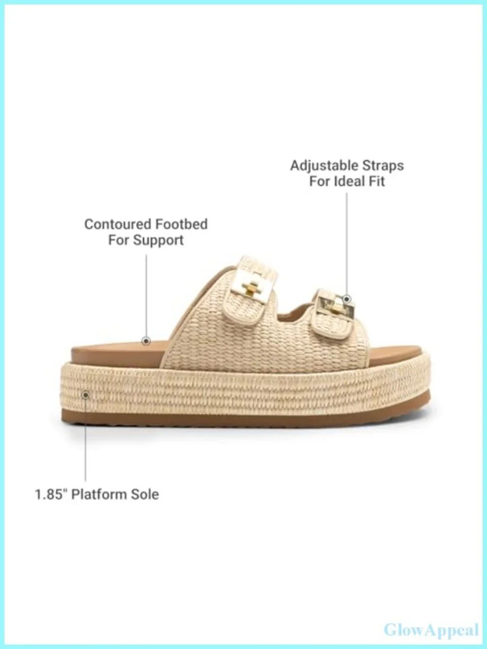 Women's Espadrilles Platform Wedge Sandals Slip-On Comfort